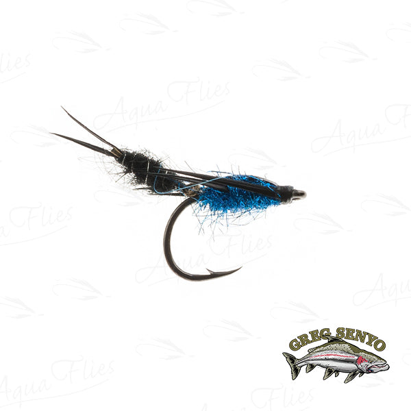 Senyo's Wiggle Stone-Black/Blue – Greg Senyo Fly Tying